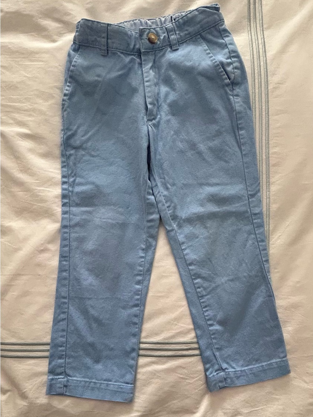 Little English Light Blue Kids Chinos